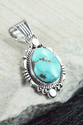 Turquoise and Sterling Silver Pendant - Daniel Benally