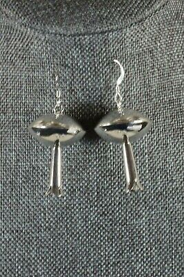 Navajo Sterling Silver Blossom Earrings - Juan Begay - High Lonesome Trading