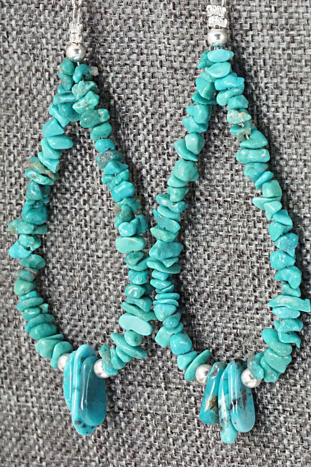 Turquoise & Sterling Silver Earrings - Tammy Nolcot