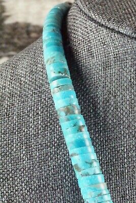 Turquoise & Sterling Silver Necklace - Lupe Lovato