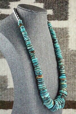 Turquoise & Sterling Silver Necklace - Navajo