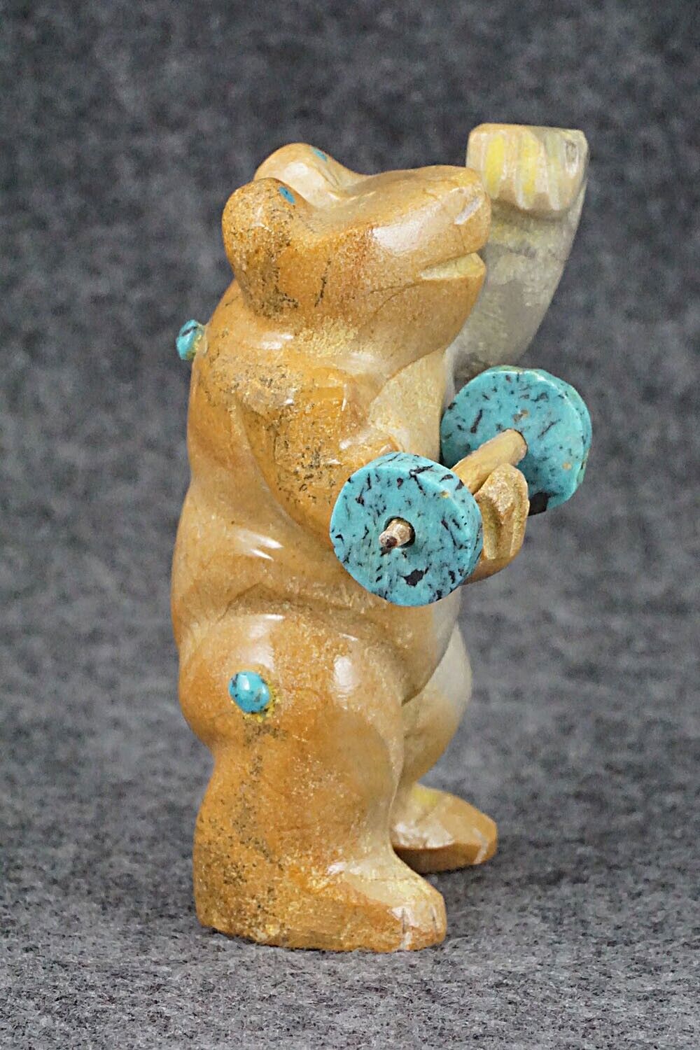 Frog Zuni Fetish Carving - Enrike Leekya
