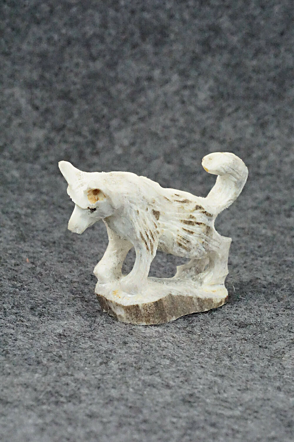 Wolf Zuni Fetish Carving - Lewis Malie Jr.