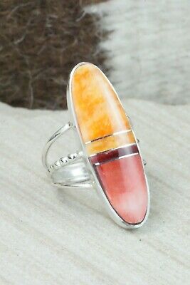 Spiny Oyster & Sterling Silver Ring - Harold Smith - Size 6