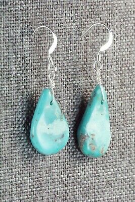 Turquoise & Sterling Silver Earrings - Navajo
