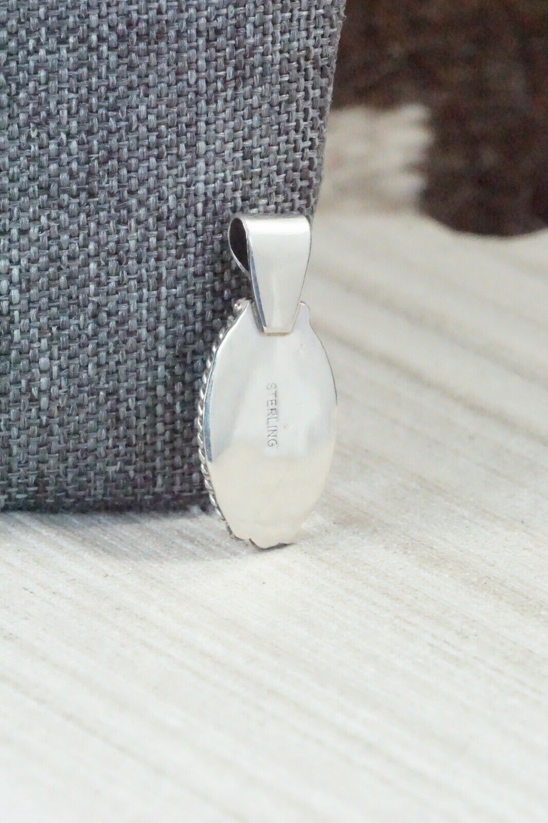 Turquoise & Sterling Silver Pendant - Jan Mariano