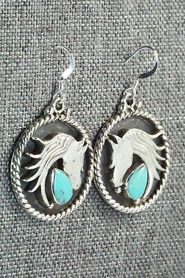 Turquoise & Sterling Silver Earrings - Genevieve Francisco