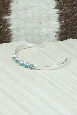 Turquoise & Sterling Silver Bracelet - Mary Leekity