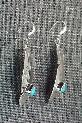 Turquoise & Sterling Silver Earrings - Genevieve Frank