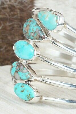 Turquoise & Sterling Silver Bracelet - Jones Delgarito