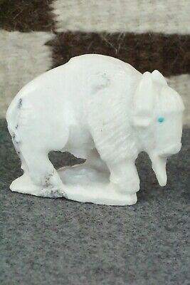 Buffalo Zuni Fetish Carving - Derrick Kaamasee