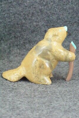 Beaver Zuni Fetish Carving - Enrike Leekya