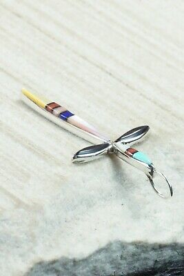 Multi Stone & Sterling Silver Pendant - Lynette Bowannie