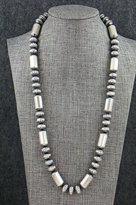 Sterling Silver Navajo Pearl Necklace - Tonisha Haley