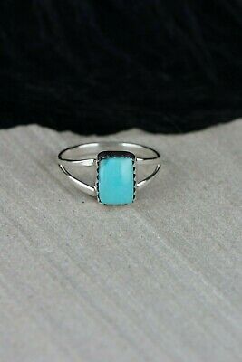 Navajo Turquoise and Sterling Silver Ring - Robert Martinez - Size 5.75 - High Lonesome Trading