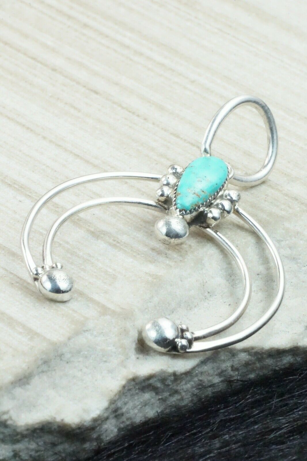 Turquoise & Sterling Silver Pendant - Priscilla Reeder