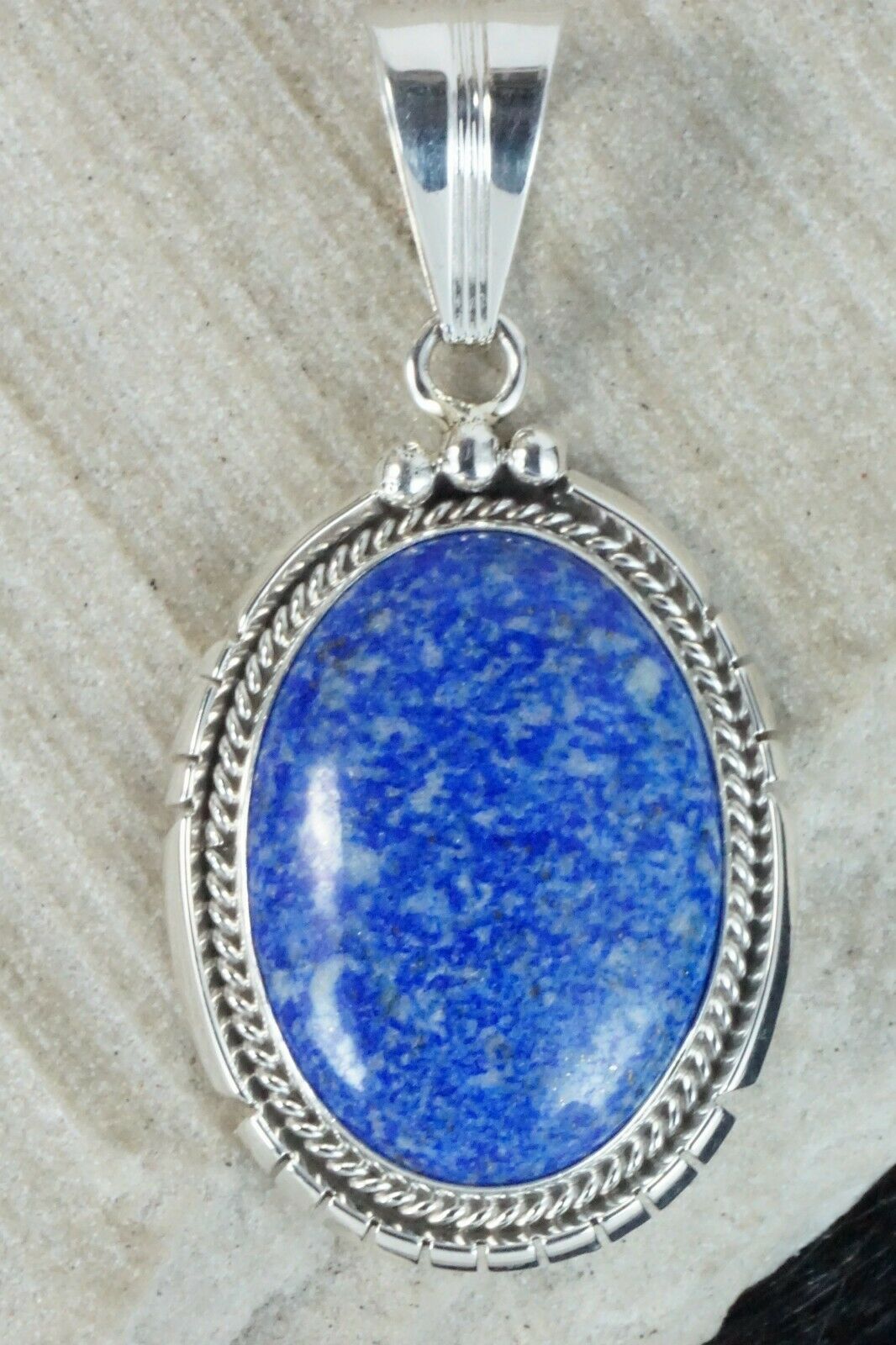 Lapis & Sterling Silver Pendant - Samuel Yellowhair