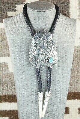Turquoise & Sterling Silver Bolo Tie - Richard Singer