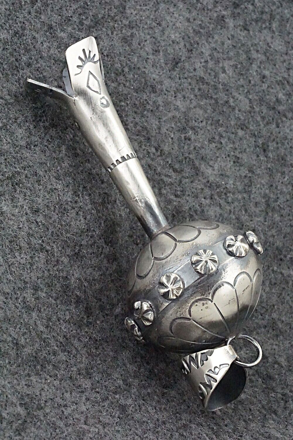 Sterling Silver Blossom Pendant - Tim Yazzie