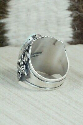 Turquoise & Sterling Silver Ring - Derrick Gordon - Size 12