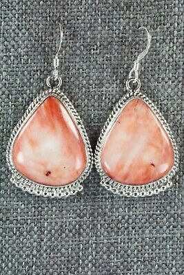 Spiny Oyster & Sterling Silver Earrings - Sharon McCarthy