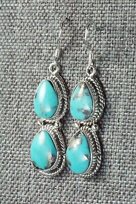 Turquoise & Sterling Silver Earrings - Verley Betone