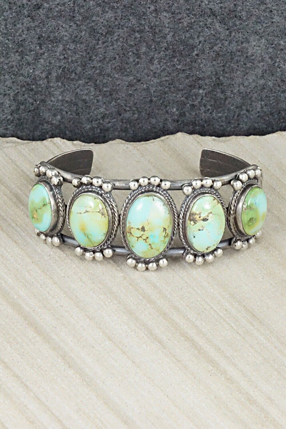 Turquoise & Sterling Silver Bracelet - Thomas Yazzie
