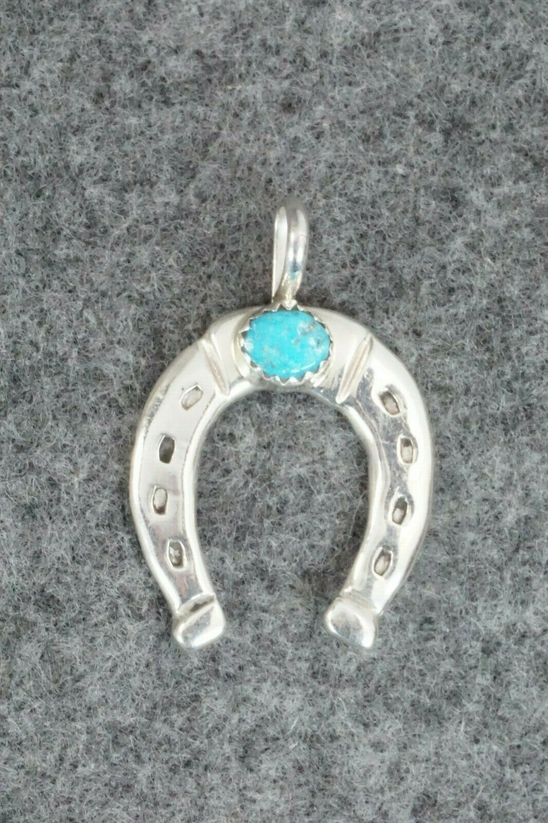 Turquoise & Sterling Silver Pendant - Pauline Nelson