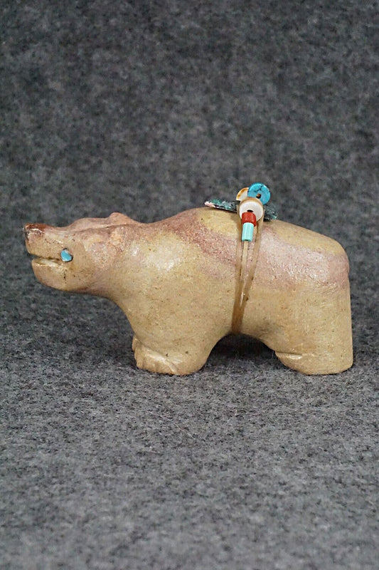 Bear Zuni Fetish Carving - Narrin Bowannie