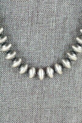 Sterling Silver Navajo Pearl Necklace & Earrings - Preston Haley