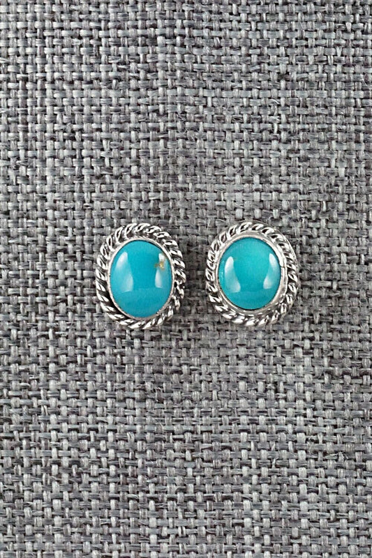 Turquoise & Sterling Silver Earrings - Jan Mariano