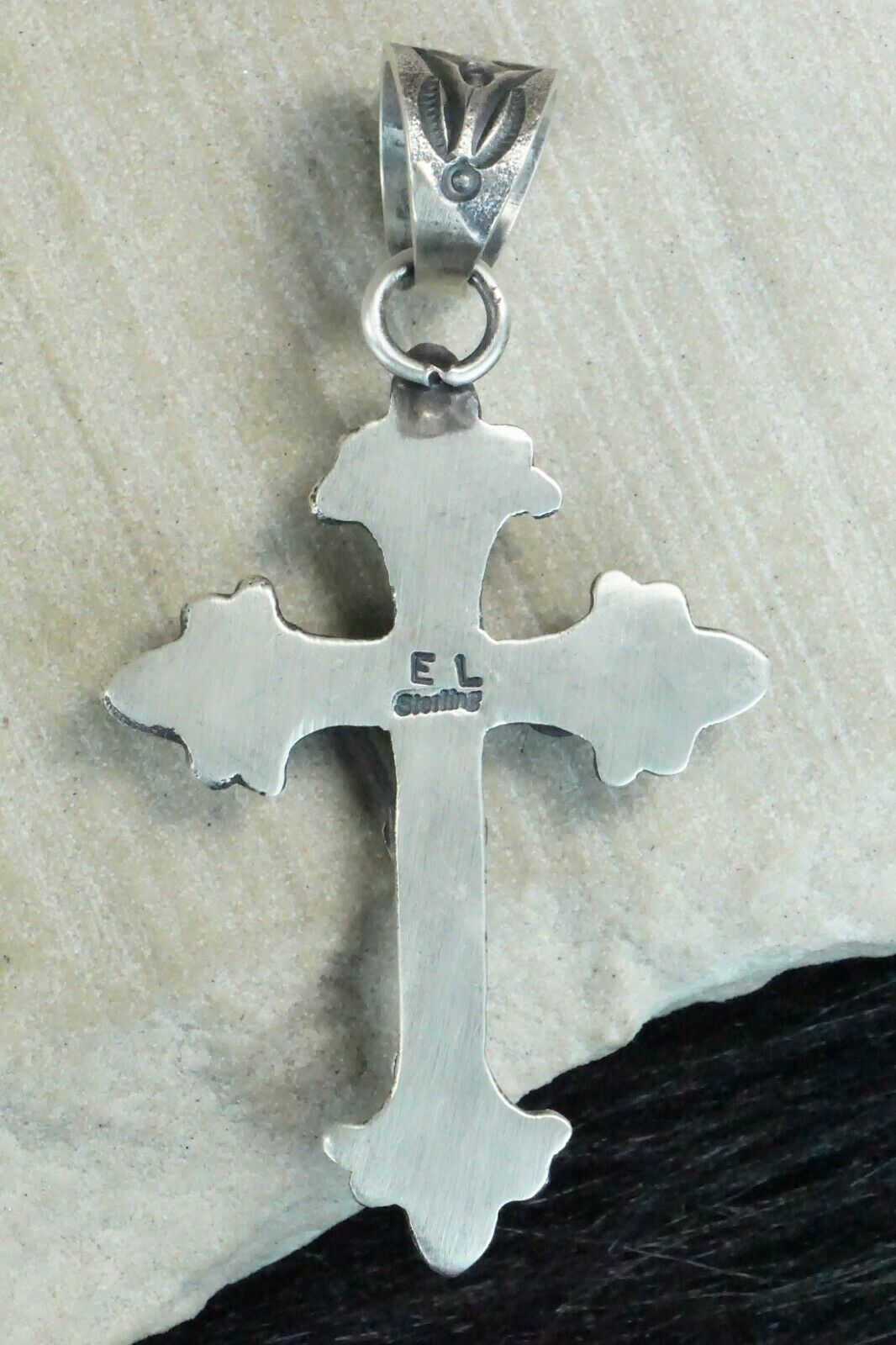 Turquoise and Sterling Silver Pendant - Eva & Linberg Billah