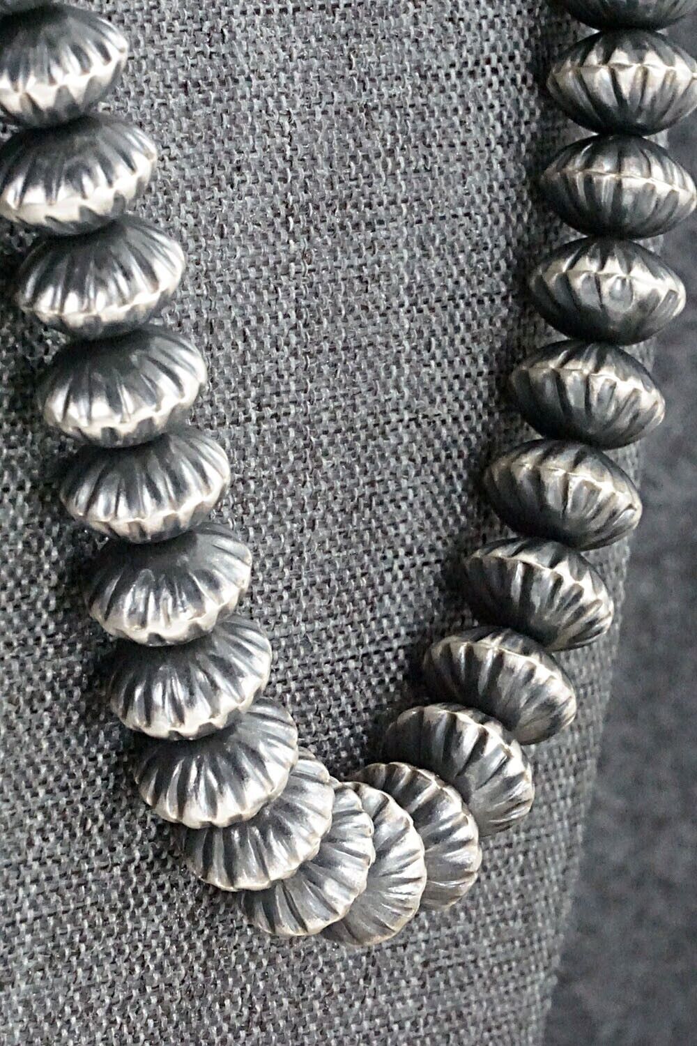 Sterling Silver Navajo Pearl Necklace - Preston Haley