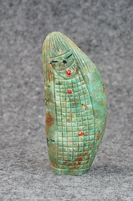 Corn Maiden Zuni Fetish Carving - Sandra Quandelacy