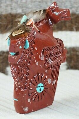 Buffalo, Horse, Chief Navajo Fetish Carving - Ben Livingston - High Lonesome Trading