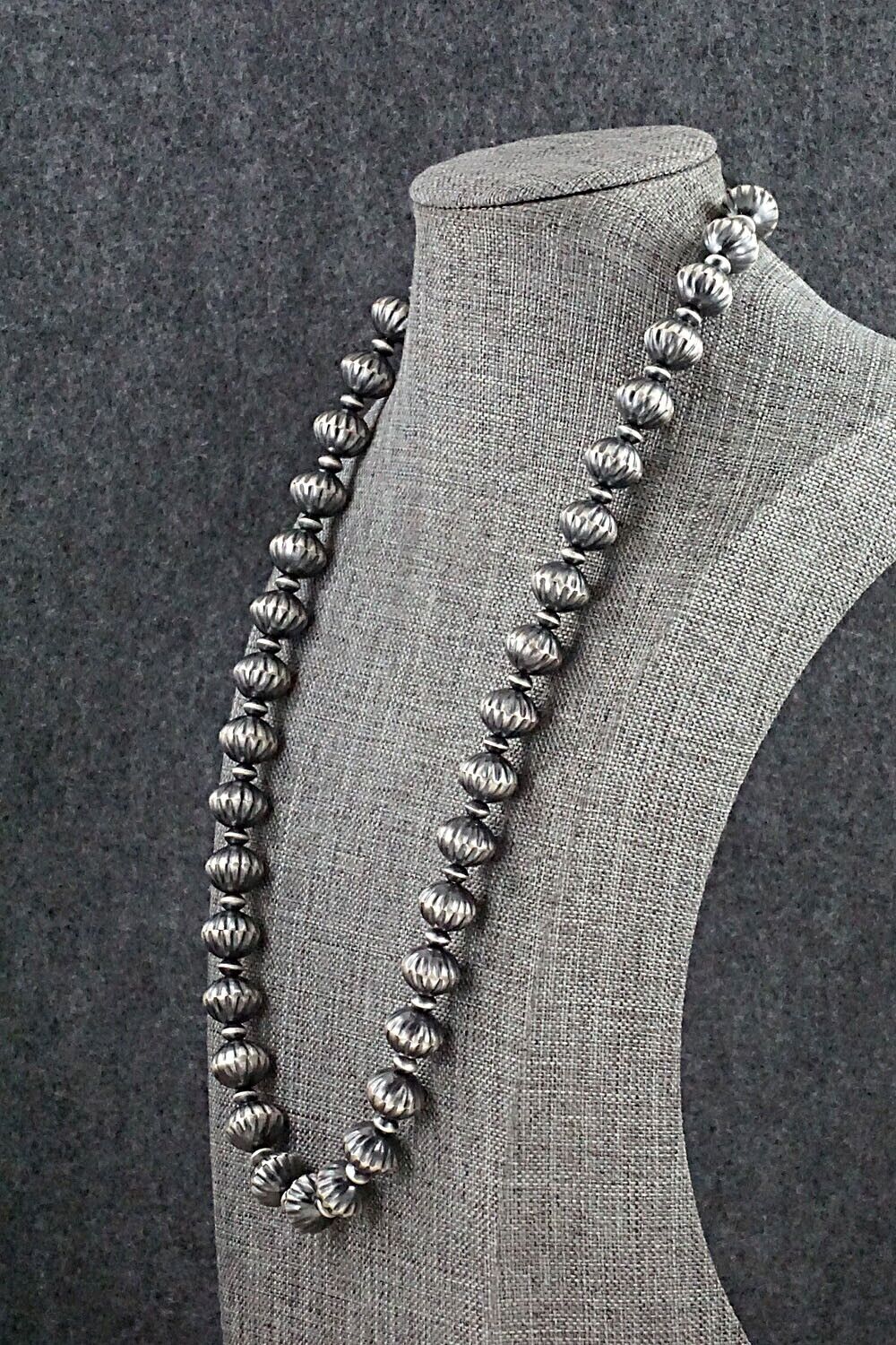 Sterling Silver Navajo Pearl Necklace - Tonisha Haley