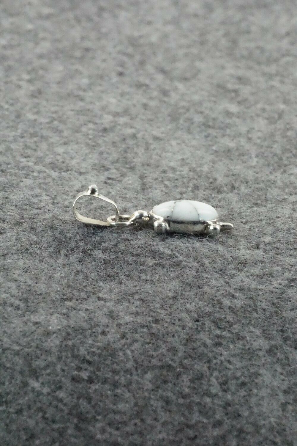 Howlite & Sterling Silver Inlay Pendant - Bryan Sandoval