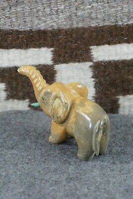 Elephant Zuni Fetish Carving - Enrike Leekya
