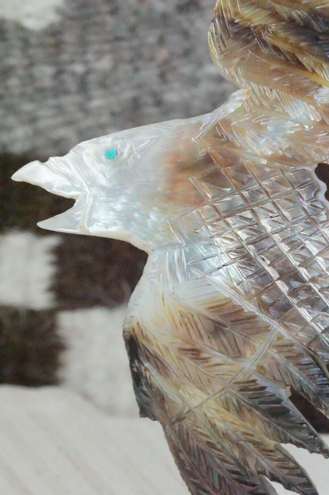 Eagle Zuni Fetish Carving - Jon Quam