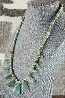 Turquoise & Sterling Silver Necklace - Navajo