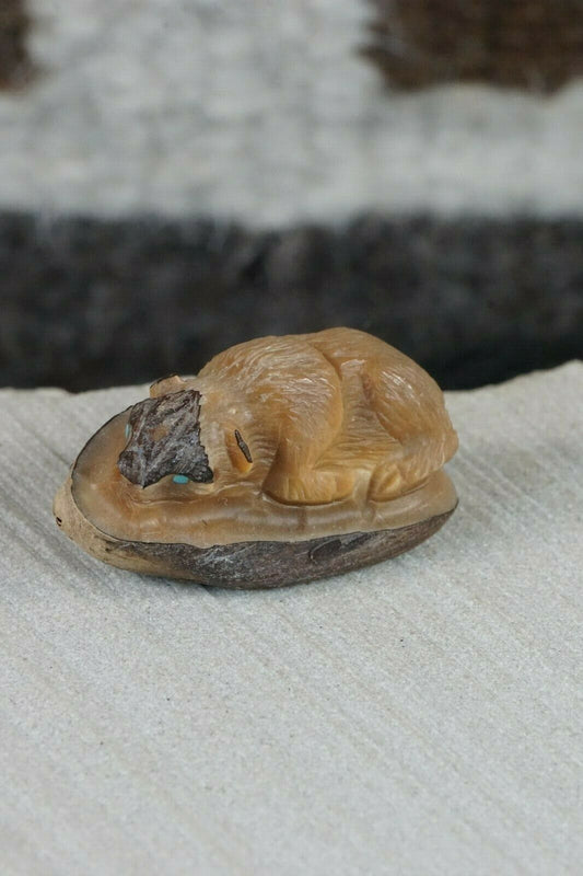 Calf Zuni Fetish Carving - Chris Peina - High Lonesome Trading