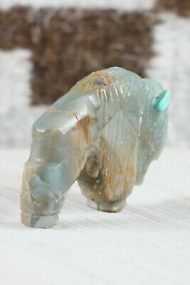 Buffalo Zuni Fetish Carving - Kevin Quam - High Lonesome Trading