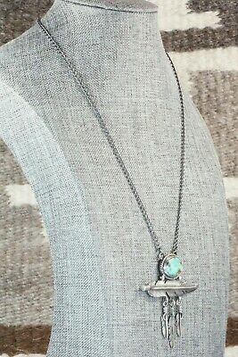 Turquoise & Sterling Silver Necklace - Angela Martin