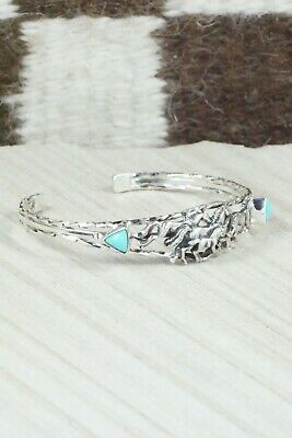 Turquoise & Sterling Silver Bracelet - Bobby Platero