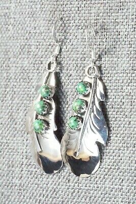 Turquoise & Sterling Silver Earrings - Genevieve Francisco