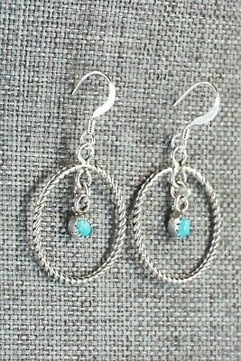 Turquoise & Sterling Silver Earrings - Sylvia Chee