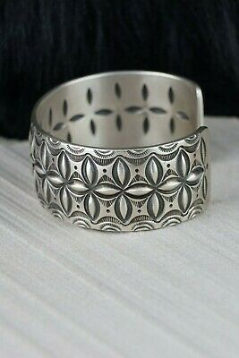 Navajo Sterling Silver Bracelet - Calvin Martinez - High Lonesome Trading