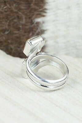 Turquoise & Sterling Silver Ring - Bobby Platero - Size 7
