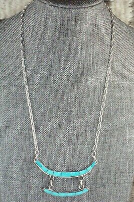 Turquoise & Sterling Silver Necklace - Gloria Waseta