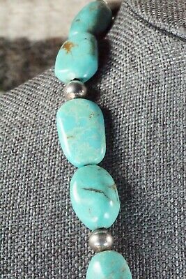Turquoise & Sterling Silver Necklace - Navajo